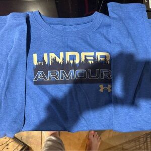 Under Armour Kids Long Sleeve Blue Tee